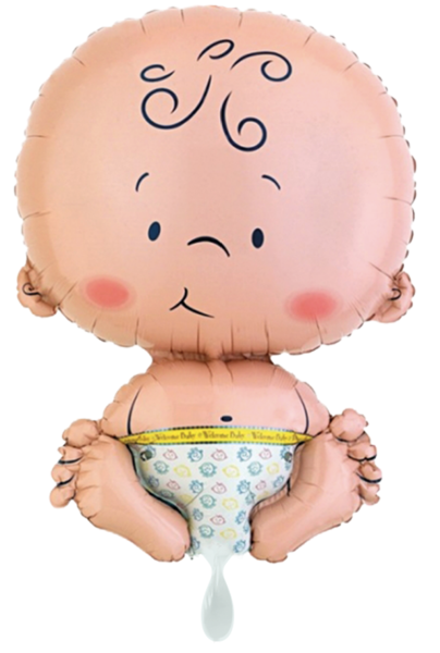 XL Folienballon Figur - Baby - ø 61cm